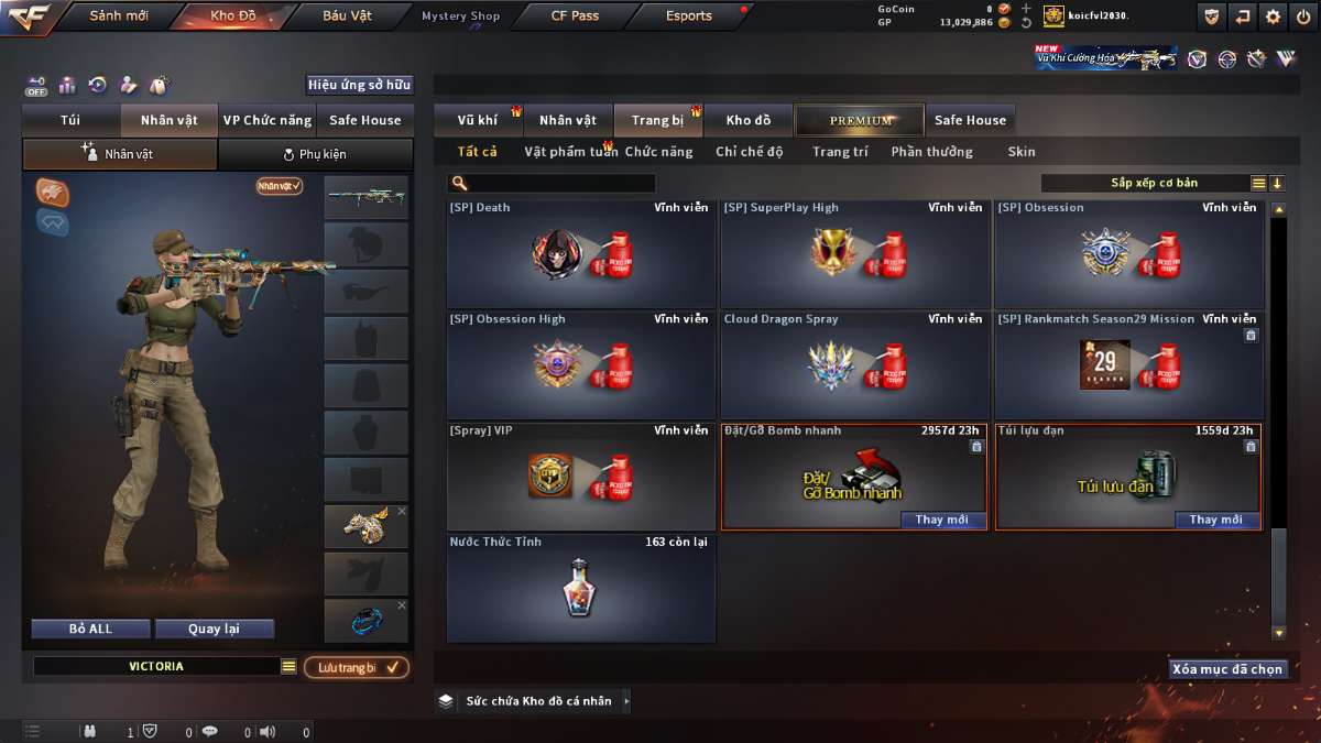 shop acc cf uy tin gia re